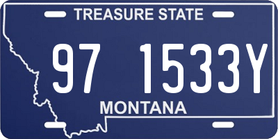 MT license plate 971533Y