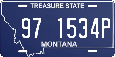 MT license plate 971534P