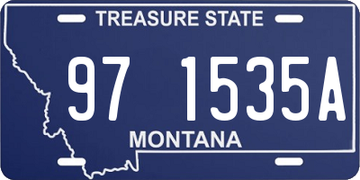MT license plate 971535A
