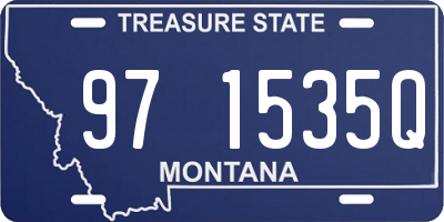 MT license plate 971535Q