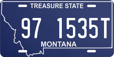 MT license plate 971535T