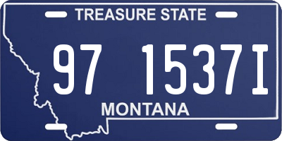 MT license plate 971537I