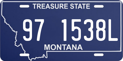 MT license plate 971538L