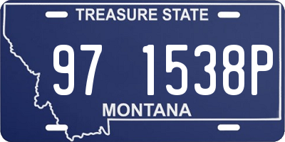 MT license plate 971538P