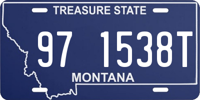 MT license plate 971538T