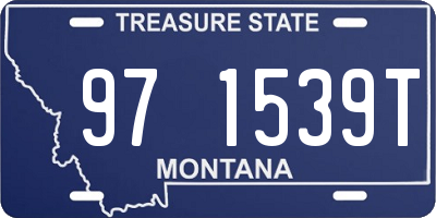 MT license plate 971539T