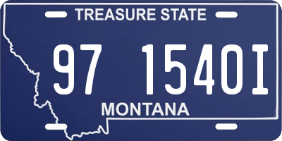 MT license plate 971540I