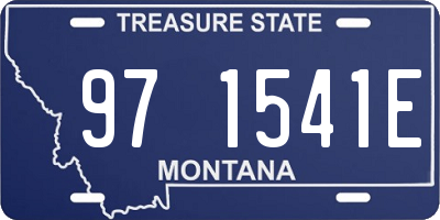 MT license plate 971541E