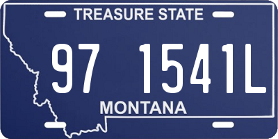 MT license plate 971541L