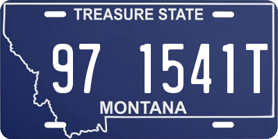 MT license plate 971541T