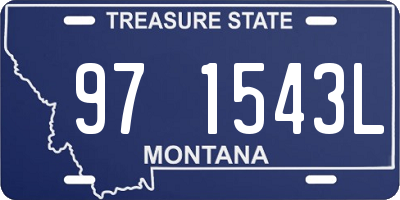MT license plate 971543L
