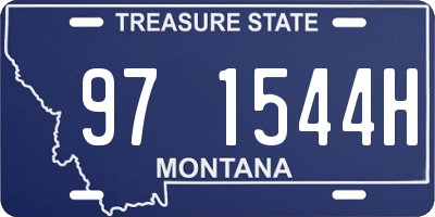 MT license plate 971544H