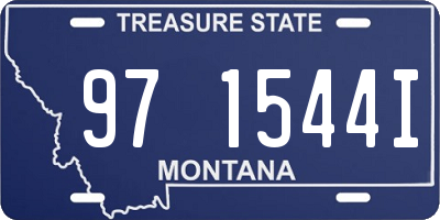 MT license plate 971544I