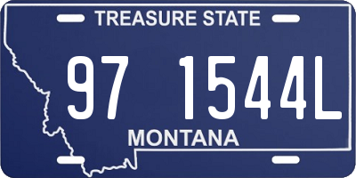 MT license plate 971544L