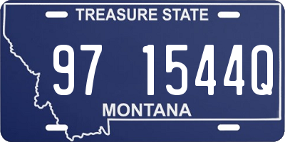 MT license plate 971544Q