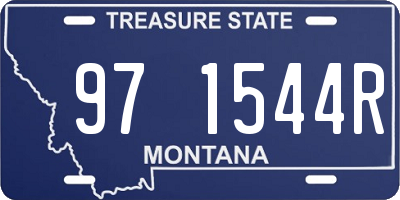 MT license plate 971544R