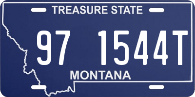 MT license plate 971544T