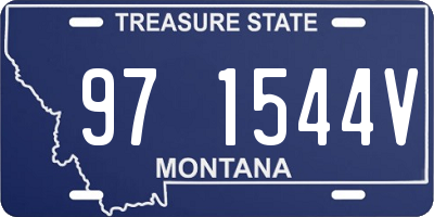 MT license plate 971544V