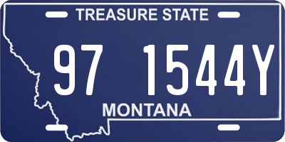 MT license plate 971544Y