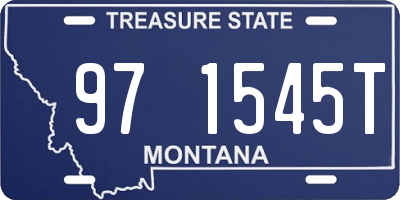 MT license plate 971545T