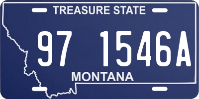 MT license plate 971546A
