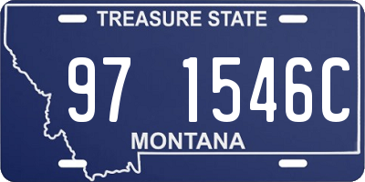 MT license plate 971546C