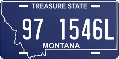 MT license plate 971546L