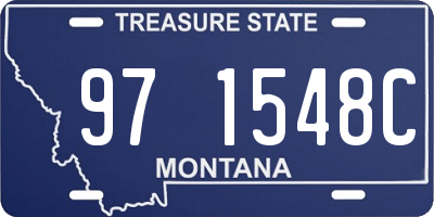 MT license plate 971548C