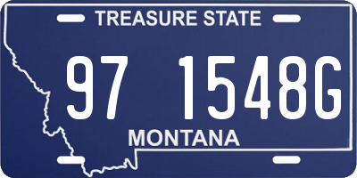 MT license plate 971548G
