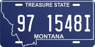 MT license plate 971548I