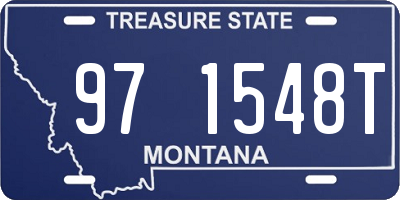 MT license plate 971548T