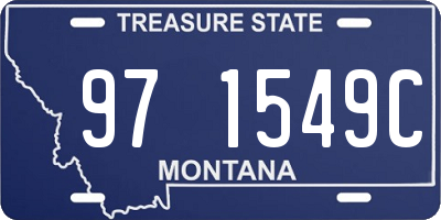 MT license plate 971549C