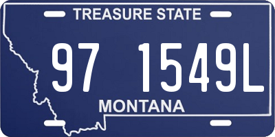 MT license plate 971549L