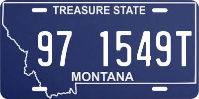 MT license plate 971549T