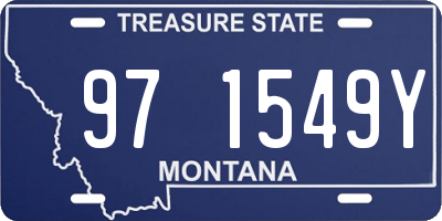 MT license plate 971549Y
