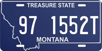 MT license plate 971552T