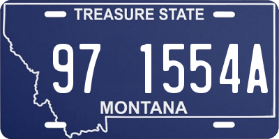MT license plate 971554A