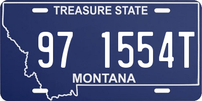 MT license plate 971554T