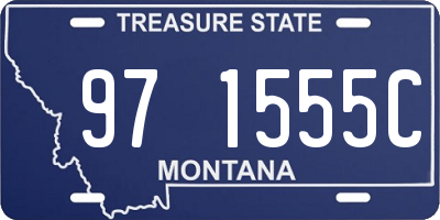 MT license plate 971555C
