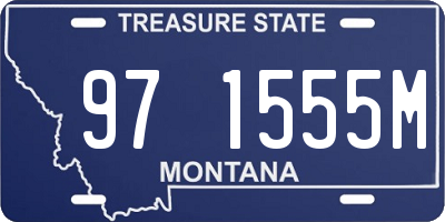 MT license plate 971555M