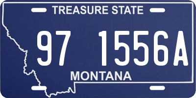 MT license plate 971556A