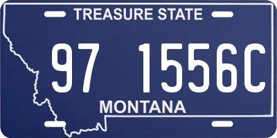 MT license plate 971556C