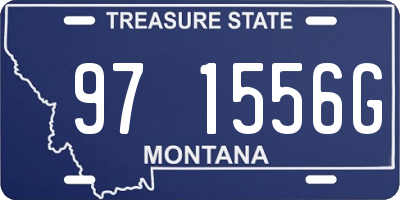 MT license plate 971556G