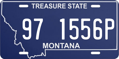 MT license plate 971556P