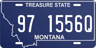 MT license plate 971556Q