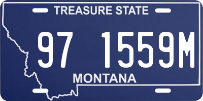 MT license plate 971559M