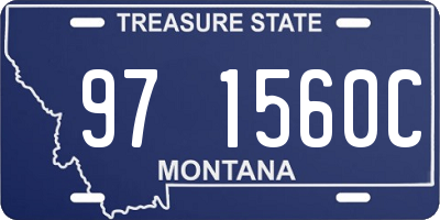 MT license plate 971560C