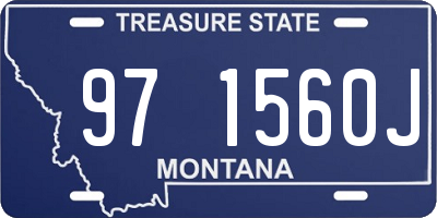 MT license plate 971560J