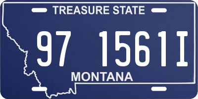 MT license plate 971561I