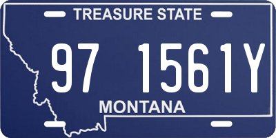 MT license plate 971561Y
